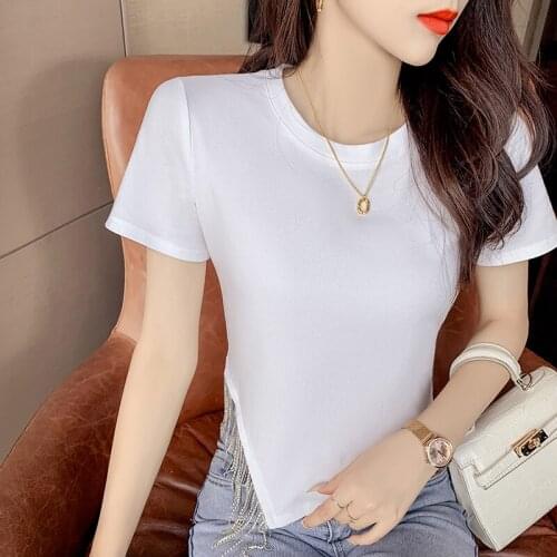 Женские однотонные футболки Hiawatha China At AliExpress