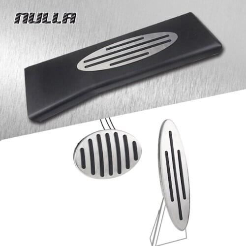 NULLA Stainless Gas Fuel Brake Clutch Footrest Pedal Pad AT For BMW MINI Cooper One Hatch Hardtop Countryman JCW R56 R60 R61 F54