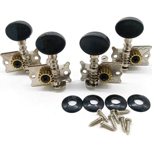 Tuning Pegs Tuners Machine Heads 2R 2L for 4 String Ukulele Guitar Bass Parts Repair Tools Kits Accessory