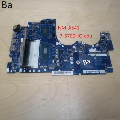 For Lenovo Ideapad Y700-15ISK notebook motherboard I7-6700HQ CPU integrated graphics card NM-A541 motherboard test