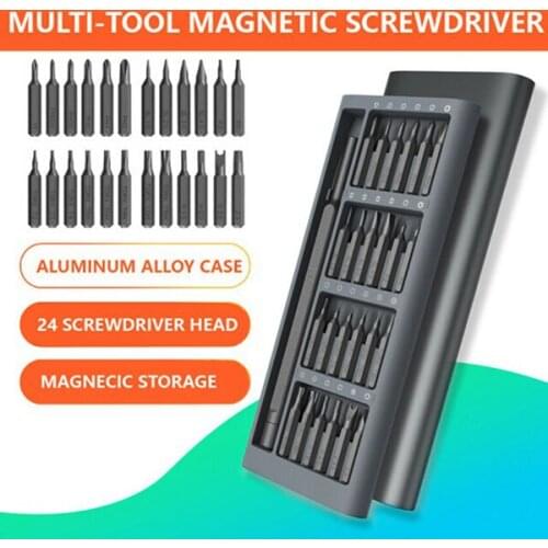 Precision Screwdriver Kit 24 Magnetic Screw Driver Multi Computer PC Mobile Phone Device Repair JS22