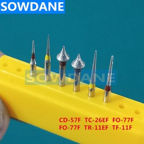 6 Pcs Set Diamond Bur For Dental orthodontic Interproximal enamel reducted treatment Dental burs Grind polishing bur