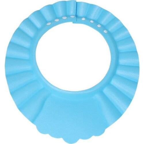 Extra Large Style 3 Colors Baby Care Adjustable Soft Shower Hat Infant Waterproof Shampoo Bath Cap 10pcs/lot