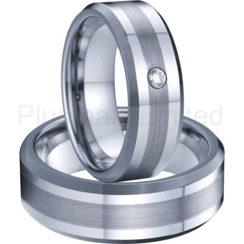 Couples wedding rings pair for men and women tungsten carbide ring set Never fade Lifetime Collection Masterpieces