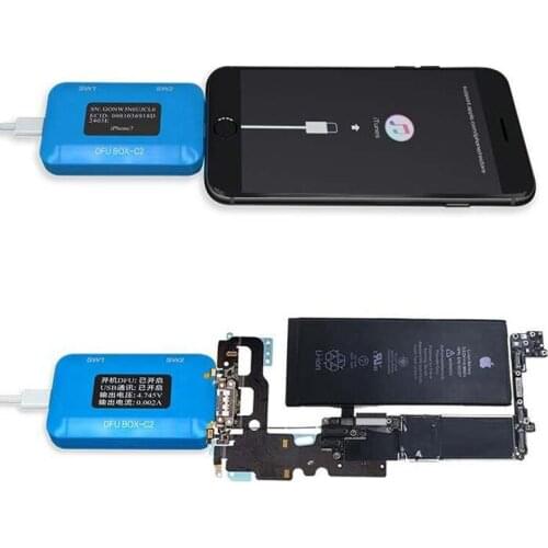 JC DFU BOX C2 Replace Engineering DCSD Cable Enter DFU For iPhone Motherboard One Key Display SN ECID MODEL Information Read