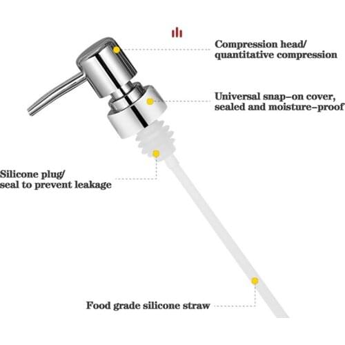 Oyster Sauce Bottle Pressure Mouth Household Fuel Consumption for Squeezing Machine Press Mouth Pump Head Kitchen Squeeze Oyster