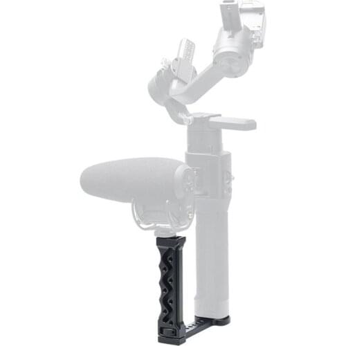 Adjustable Ronin S Side Handle for DJI Ronin-S / Zhiyun 2 / Crane V2 w Cold Shoe Mount Extension Handle Grip Mic Light Bracket