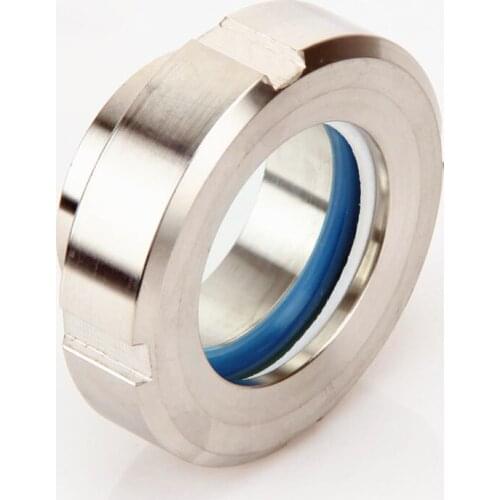1-1/4"-4"(32mm-108mm) Sanitary Sight Glass Stainless Steel 304 Circular Viewing Threaded Removable Weld Sight Glass
