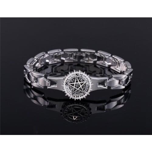 Black Butler Star Charm Bracelet & Bangle Metal steel Beautiful Hand Chains cameo chains Cosplay Jewelry Costume Accessories