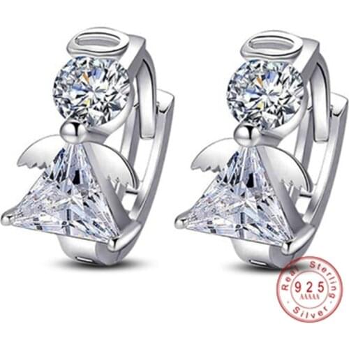 Delicate Silver Color Sparkling Bow Stud Earrings With Clear CZ Zircon Earrings For Women Party Wedding Luxury Jewelry
