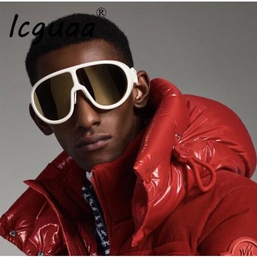 Oversized One Piece Sunglasses Goggles Shades Wear Glasses Outdoor Designer Eye Wear Gafas Oculos Sunglasses