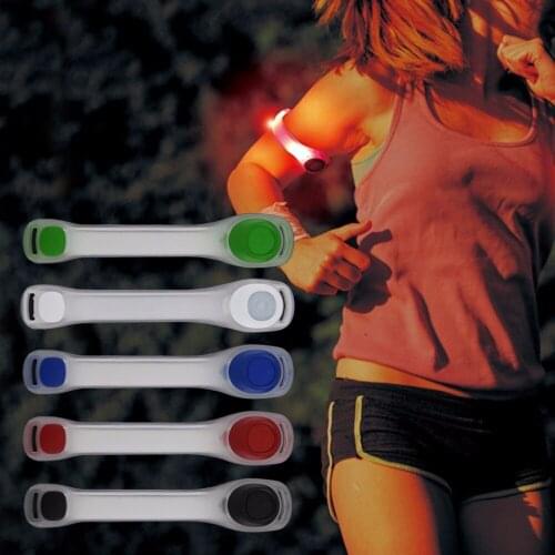 Wholesale 20pcs/lot Cycling Safety Light Reflective Safety Belt Arm Strap Night Cycling Running LED Armband Light