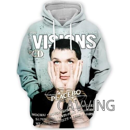 CAVVING 3D Printed Placebo Rock Hoodies Hooded Sweatshirts Harajuku Hoodie Sweatshirts Tops Clothing for Women/men