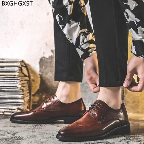 Oxford Party Shoes for Men 2021 Luxury Brand Dress Shoes Mens Fashion Designer Shoes Men High Quality Chaussure De Homme Zapatos