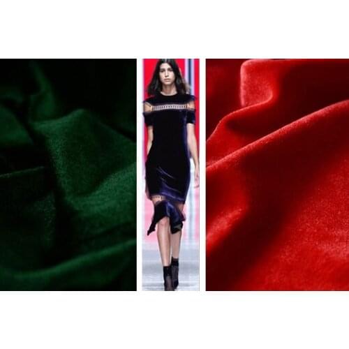 Europe Style Evening Dress Velvet Fabric South Korea Pleuche patchwork telas Velvet felt tissue Solid fabrics for patchwork