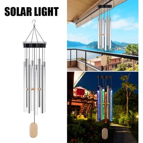 Solar Wind Chimes Lights with Color Changing IP65 Waterproof Convenient Durable Long Lasting for Outside Garden E7