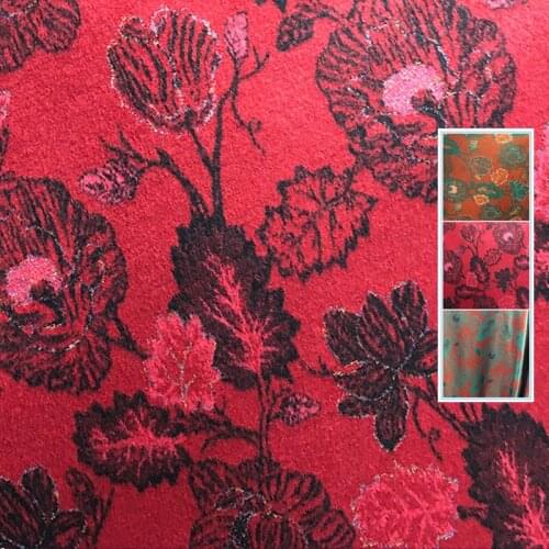 Chinese Style Flower Jacquard Fabric for Dresses Clothing Fabrics for Sewing Per Meter Comfortable Skin-friendly Material
