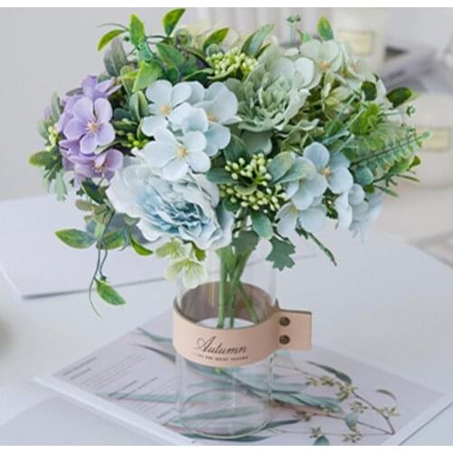 1 Bouquet Artificial Flower Peony Holding Flowers for Wedding Decorations Home Party Table Decor Fall Decor Fake Flower