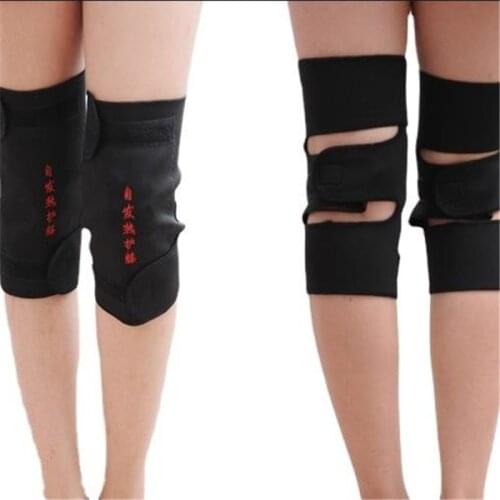 1Pair Knee Support Sleeves Pad Tourmaline Kneepad Magnetic Knee Protector Belt Arthritis Protection Knee Sleeves