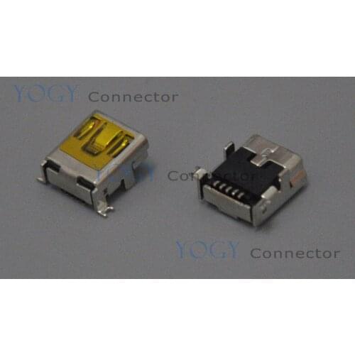 20 pcs/lot) Original 9mm MINI USB Female Connector, 4 Fixed feet, Commonly used in digital cameras