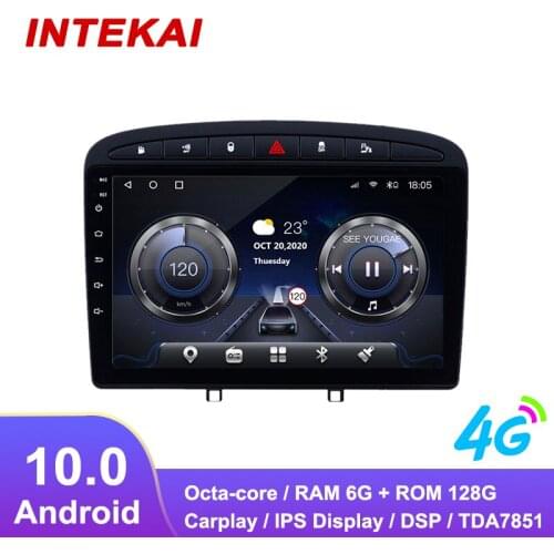 9"Android 10.0 Car Radio GPS Navigation autoradio multimedia player for PEUGEOT 408 2010 2016 head unit stereo