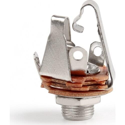 Artudatech 20Pcs / 100Pcs 1/4" 6.35mm Stereo Socket Jack Female Connector Panel Mount Solder Parts