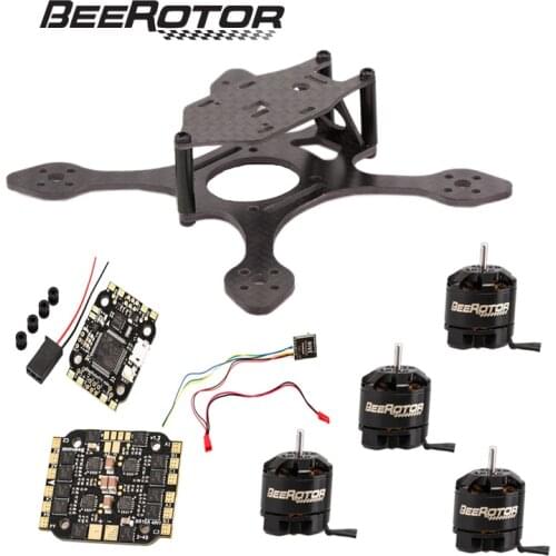 BeeRotor Micro FPV Racing Quadcopter BeeWhoop Carbon Fiber Frame Kit Flight Controller ESC Motor Camera Transmitter Combo Set