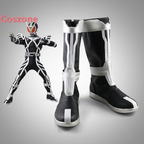 Masked Rider Delta Cosplay Shoes Boots Halloween Carnival Cosplay Costume Accessories
