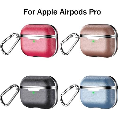 PU Leather Headphone Case Protective Cover for Apple Airpods Pro Bluetooth Earphone