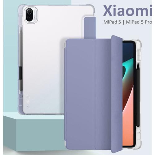Case for Xiaomi MiPad 5 pro Protective Cover With Penciil Case for Xiaomi Mi Pad 5 11 inch Smart Foldable Case Shockproof