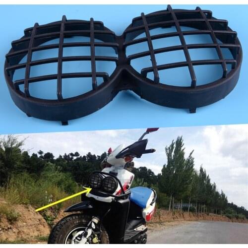 DWCX Plastic Black Headlight Cover Grille Guard Moped Scooter fit for Yamaha BWS100 Honda Japan Version
