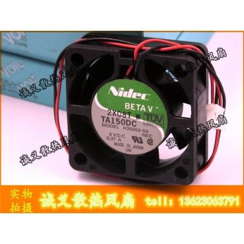 For Nidec TA150DC H35003-55 DC5V 0.37A 4018 4CM 40MM 40X40X18MM 2pin Cooling Fan