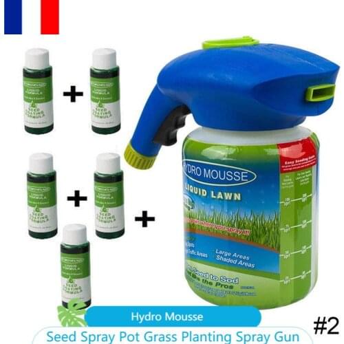 France Priority Delivery Gardening Seed Sprinkler Lawn Hydro Mousse Household Hydro Seeding System Liquid Spray Device Lawn