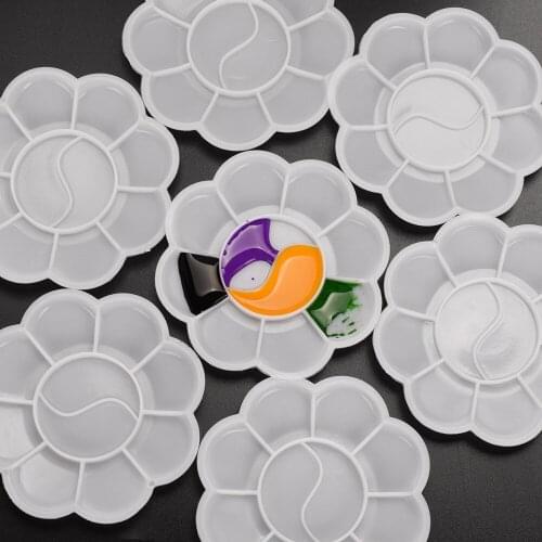 ATOMUS 20Pcs/Set Plastic Colors Palette Tattoo Accessories Pigment Tattoo Ink Palette White