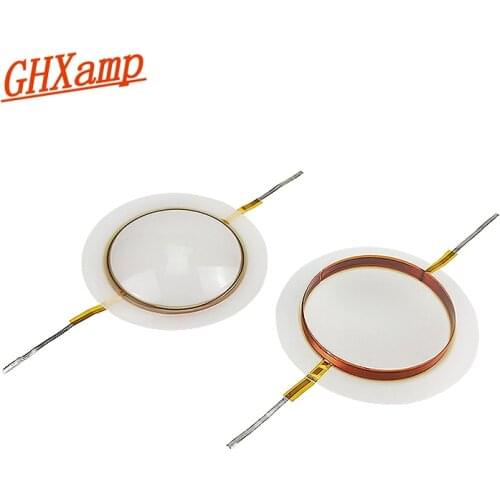 GHXAMP 44.4mm DE250-8 DE160-8 Treble Voice Coil Milk white film 44.5 core copper clad aluminum coil Speaker Repair film 1 Pairs