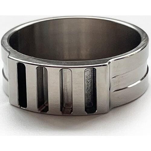 The Titanium Alloy Ring CNC Made Womens And Mens Rings Can Be Fitted With Glow-in-the-dark Tritium Gift