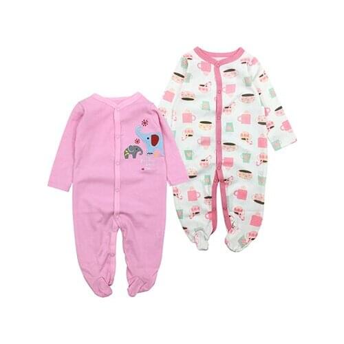 2-Pieces Baby Girls Sets Full Sleeve O-Neck Baby Girls Suits 100% Cotton Baby Clothing Children Sets