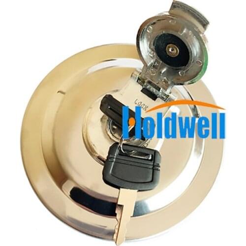 Holdwell Fuel Tank Cap With Keys 4361638 for Hitachi EX100-3 EX120-3 EX135UR EX200-3 EX210H-5 EX230-5 EX270-5