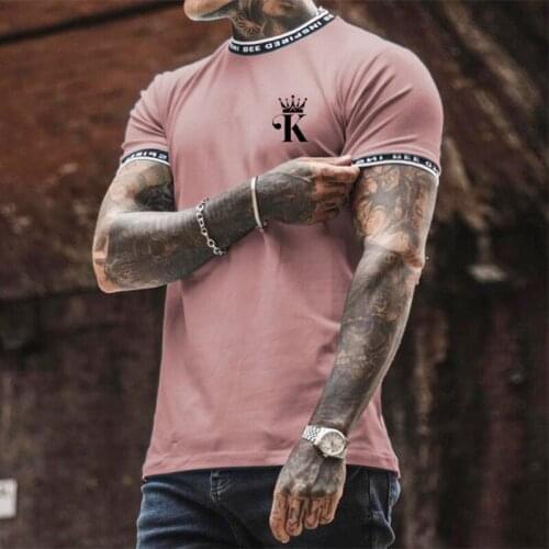 Summer Fashion Mens Short Sleeve T Shirts 2021Vintage Letter Print Patchwork Slim Tee Shirt Men New Casual O Neck Tops Pullover