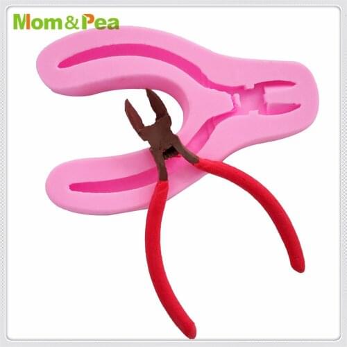 Mom&Pea MPA1890 Pliers Shaped Silicone Mold Cake Decoration Fondant Cake 3D Mold Food Grade