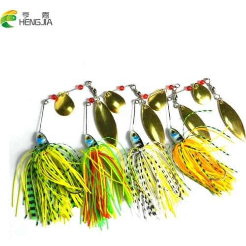 Metal 4pcs/lot Fishing Lure Spinnerbait 17.4g Fresh Water Shaltwater Water Bass Walleye Crappie Minnow fishing tackle