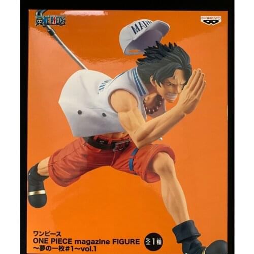 Tronzo Original Banpresto One Piece Magazine Figure Piece of a Dream Portgas D Ace SPECIAL COLOR PVC Action Figure Model Toys