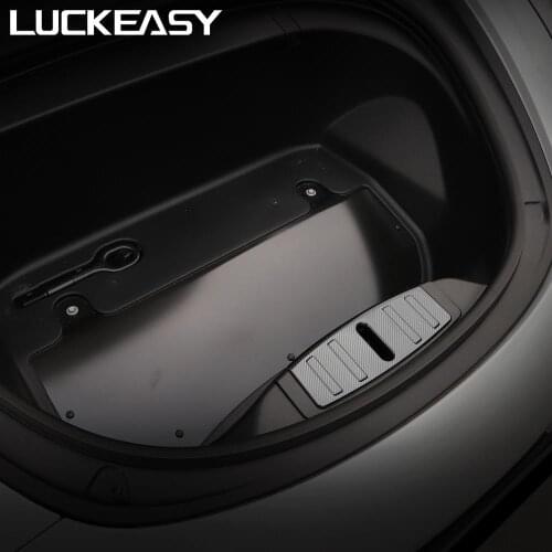 LUCKEASY Front Engine Trunk Box Luggage Bumper Panel for Tesla Model 3 2017-2021 Custom Fit Front box protection patch
