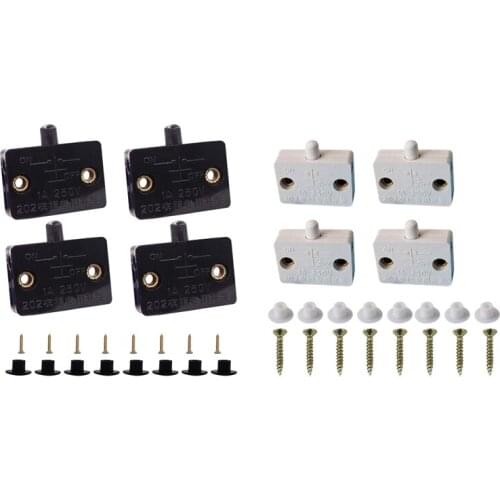 Hot YO-4 Pcs Cabinet Door Switch Cabinet Lamp Switch Drawers Open on Close Door Applicable to 12V 24V 110V