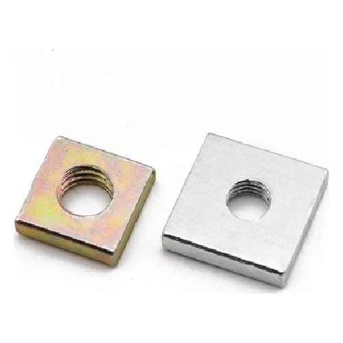 Positive square thin nut square profile nut slider nut M3MM5M6M8M10M12 side 7 8 10 11 12 13 14 15 16 18 20 thick 2 3 2.5 4 5 6