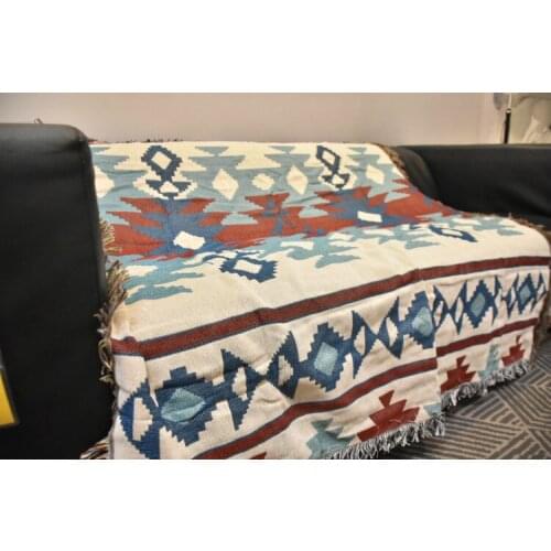 Casual Blankets Carpet Decoration Home American geometry Pope cover blanket decoration leisure blanket air conditioning sofa