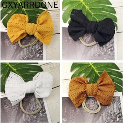 Wholesale Baby Girls Small Bow Headband Baby Bow Knot Nylon Headband Cute Newborn Headdress Hair Accessories Baby Gifts Headband