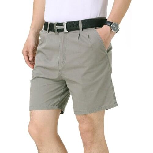 2020 Fathers Gift2020 New Mens Shorts Summer Men Casual Cotton Short Cargo Pants Sport Solid Color Knee Length Shorts Male