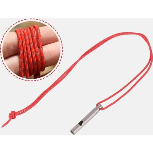 Titanium Emergency Whistle,Loud Portable Whistle Necklace Cord for Emergency Survival,Life Saving, Hiking