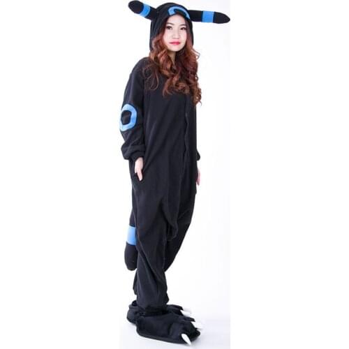 Unisex Winter Garment Cosplay Adult Children Umbreon Onesie Pikachu Pajamas Sleepwear Costume Cartoon Sleepsuit